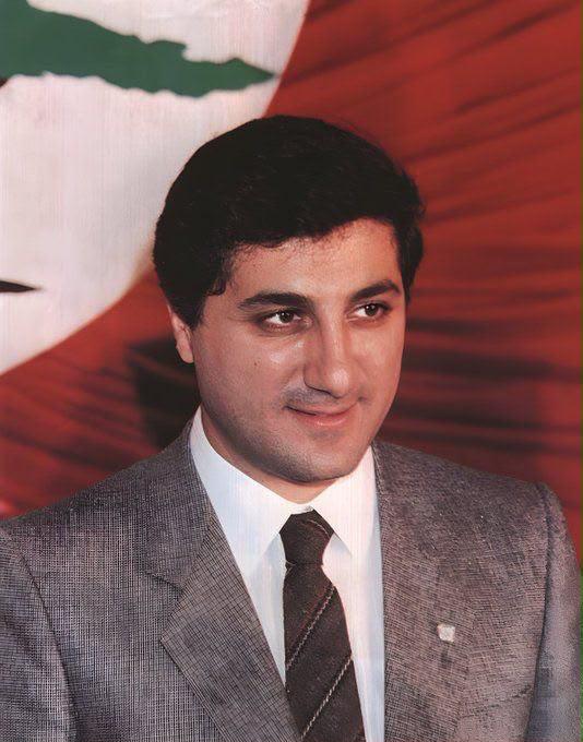 Diamond painting of Bachir Gemayel