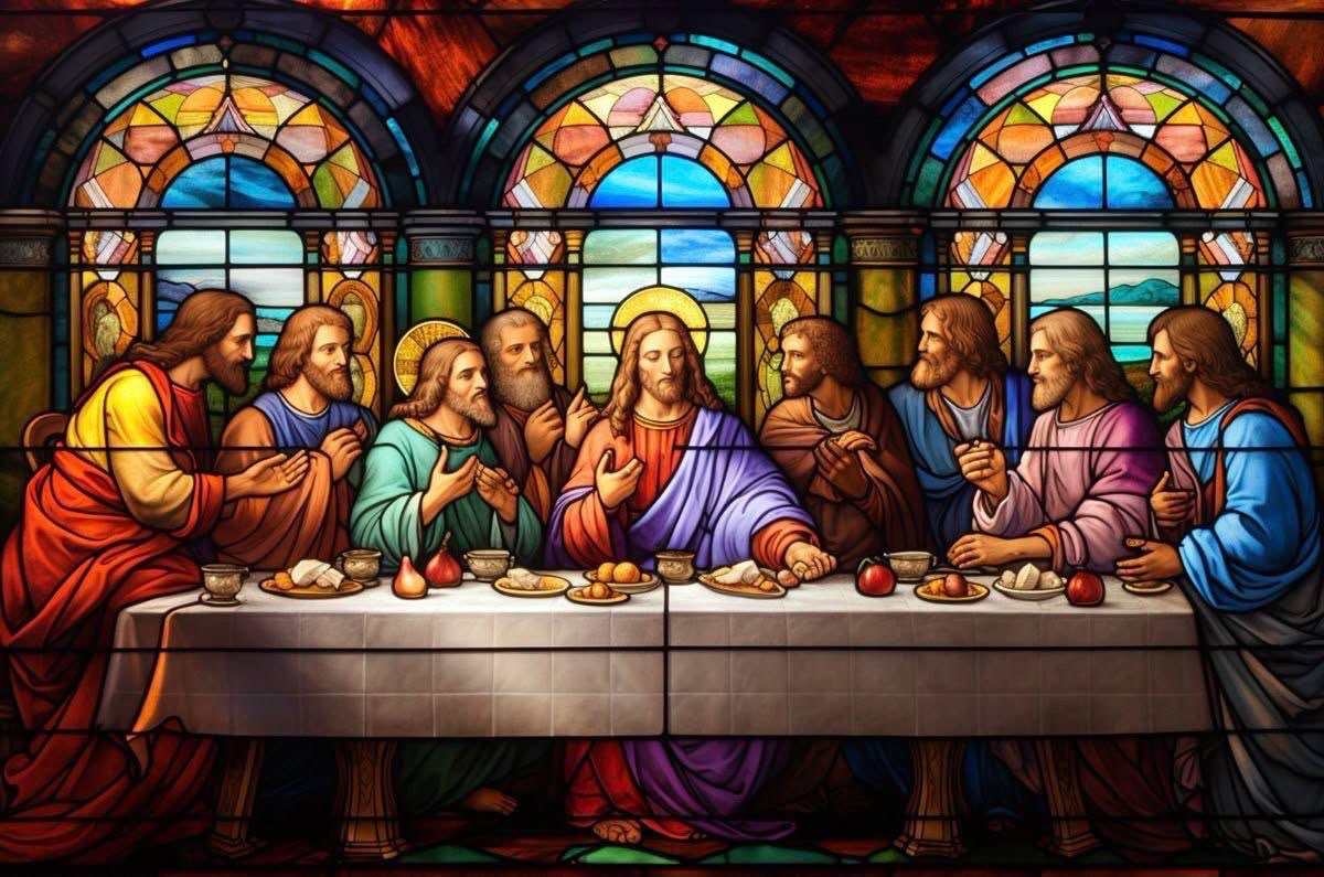 Last Supper · Stained Glass