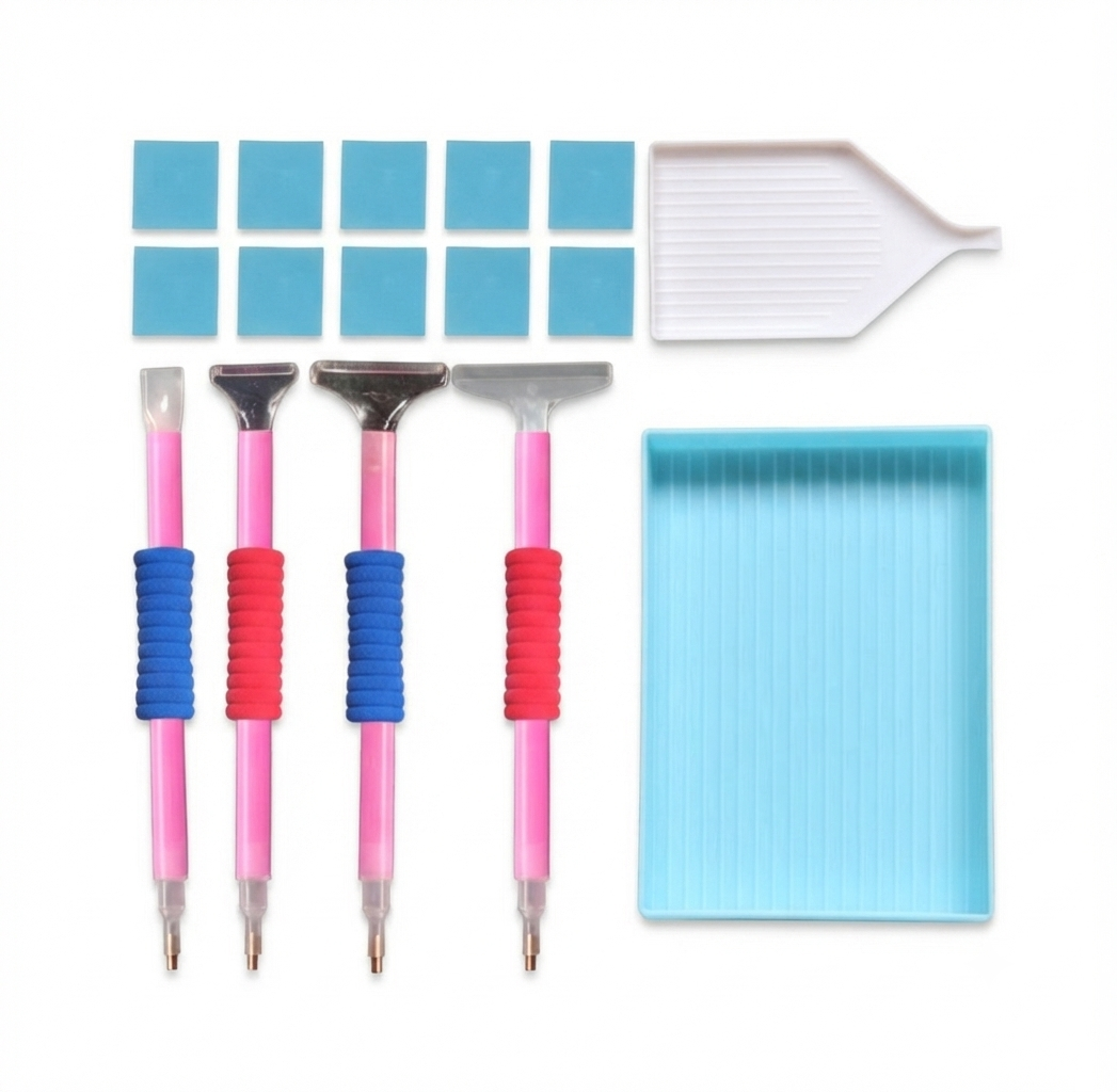 Diamond painting tools and accessories