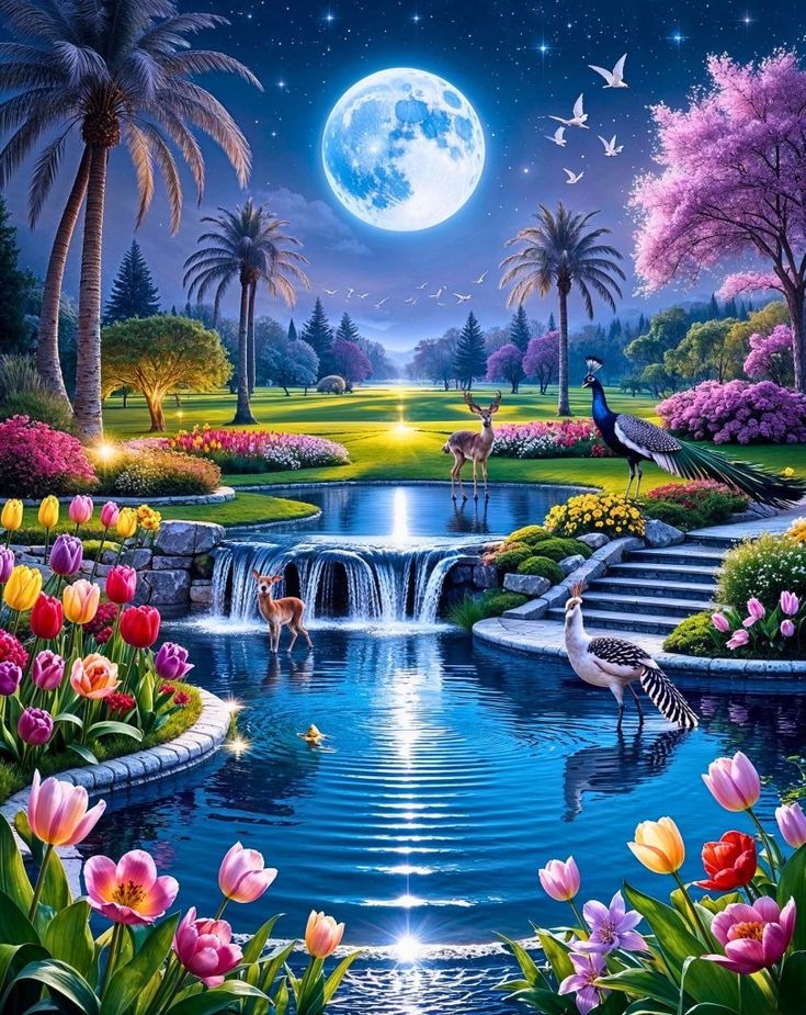 Moonlit Garden